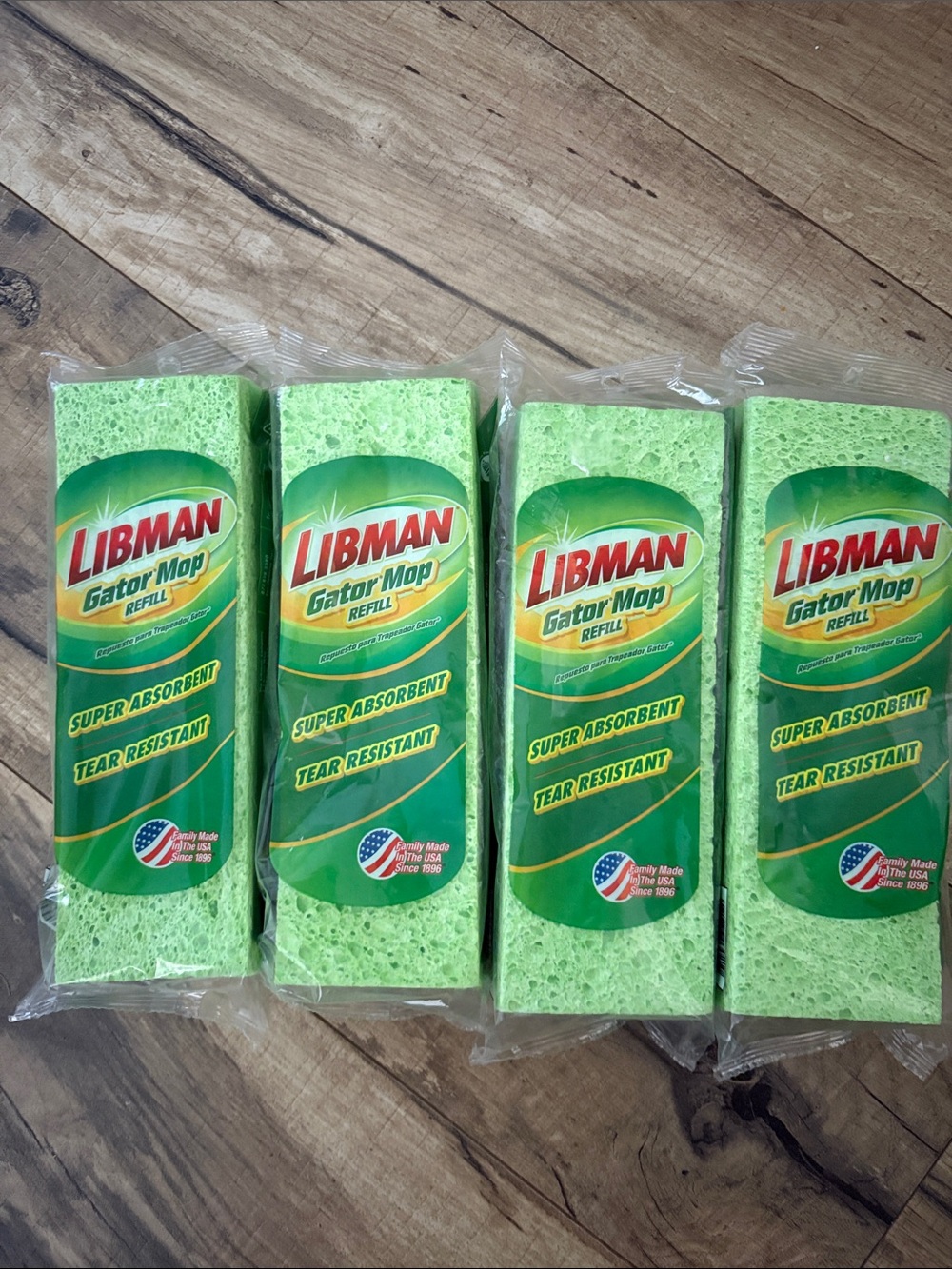 LIBMAN Gator Mop Refill. Set of 4 #03021